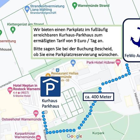Ankerplatz Warnemuende - Direkte Strandnaehe Mit Leuchtturmblick Росток Екстериор снимка